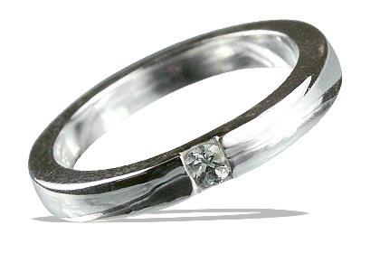 SKU 13179 - a White topaz rings Jewelry Design image