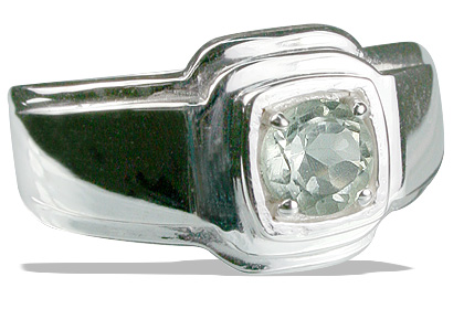 SKU 13180 - a Green Amethyst rings Jewelry Design image