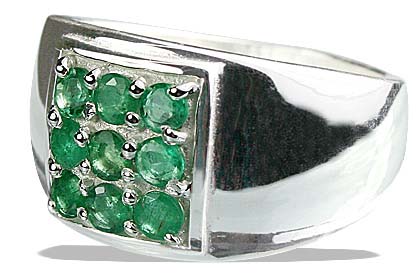 SKU 13233 - a Emerald rings Jewelry Design image