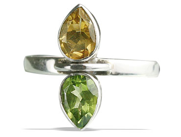 SKU 13295 - a Peridot rings Jewelry Design image