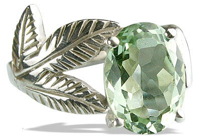 SKU 13342 - a Green Amethyst rings Jewelry Design image