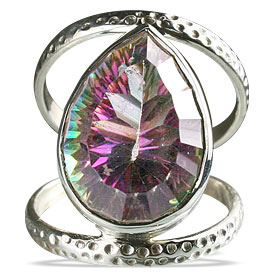 SKU 13345 - a Mystic Quartz rings Jewelry Design image