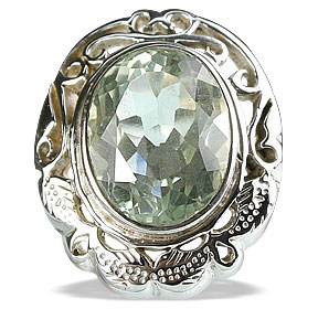 SKU 13348 - a Green Amethyst rings Jewelry Design image
