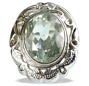 SKU 13348 - a Green Amethyst rings Jewelry Design image