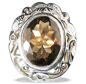 SKU 13350 - a Smoky Quartz rings Jewelry Design image