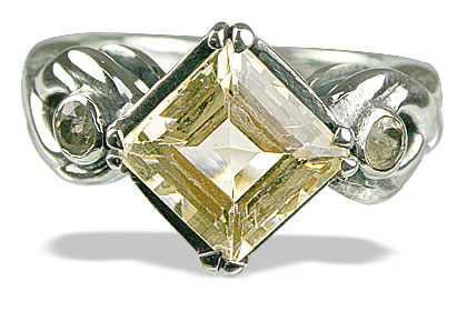 SKU 13601 - a Lemon quartz rings Jewelry Design image