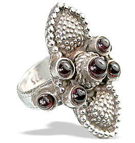 SKU 13642 - a Garnet rings Jewelry Design image