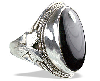 SKU 13644 - a Onyx rings Jewelry Design image