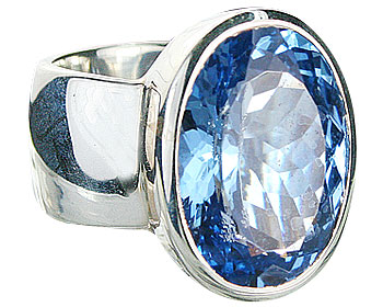 SKU 13680 - a Blue topaz rings Jewelry Design image
