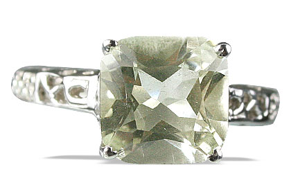 SKU 13692 - a Green Amethyst rings Jewelry Design image