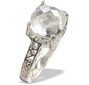 SKU 13694 - a White topaz rings Jewelry Design image