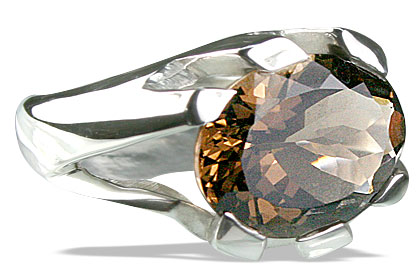 SKU 13698 - a Smoky Quartz rings Jewelry Design image