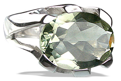 SKU 13700 - a Green Amethyst rings Jewelry Design image