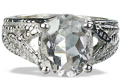 SKU 13701 - a White topaz rings Jewelry Design image