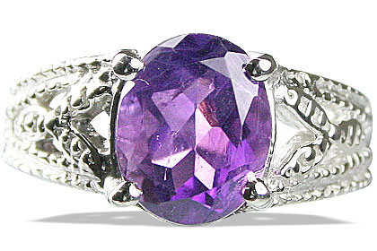 SKU 13703 - a Amethyst rings Jewelry Design image