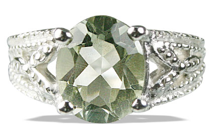 SKU 13706 - a Green Amethyst rings Jewelry Design image
