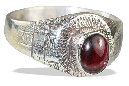 SKU 13873 - a Garnet rings Jewelry Design image