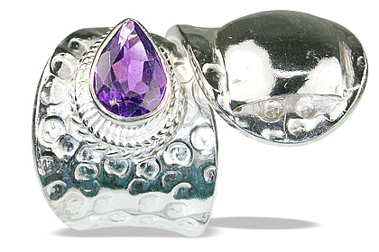 SKU 13883 - a Amethyst rings Jewelry Design image