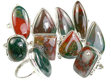 SKU 14046 - a Bloodstone rings Jewelry Design image