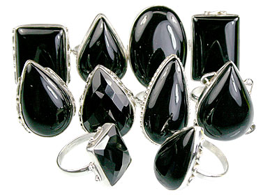 SKU 14050 - a Onyx rings Jewelry Design image