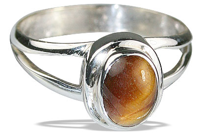 SKU 14117 - a Tiger eye rings Jewelry Design image