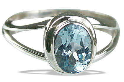 SKU 14120 - a Blue topaz rings Jewelry Design image