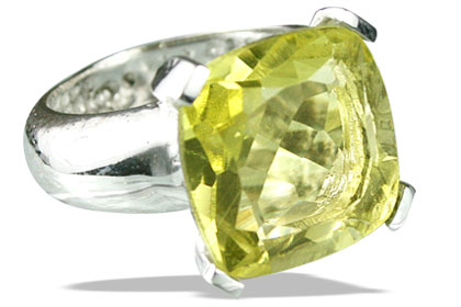 SKU 14128 - a Lemon quartz rings Jewelry Design image