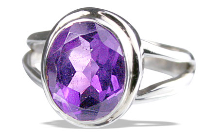 SKU 14130 - a Amethyst rings Jewelry Design image