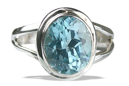 SKU 14131 - a Blue topaz rings Jewelry Design image