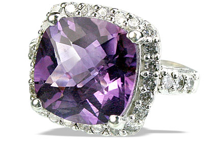 SKU 14136 - a Amethyst rings Jewelry Design image