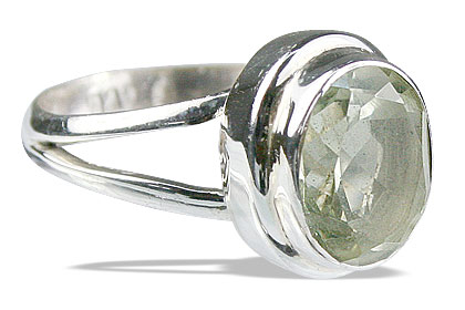 SKU 14137 - a Green Amethyst rings Jewelry Design image