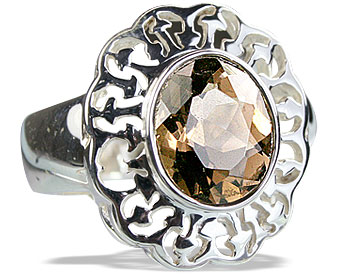 SKU 14138 - a Smoky Quartz rings Jewelry Design image