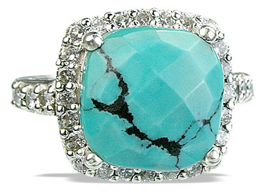 SKU 14141 - a Turquoise rings Jewelry Design image