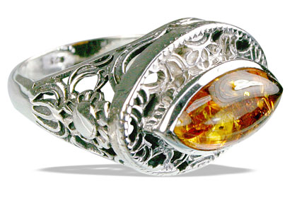 SKU 14142 - a Amber rings Jewelry Design image