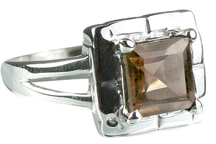 SKU 14143 - a Smoky Quartz rings Jewelry Design image