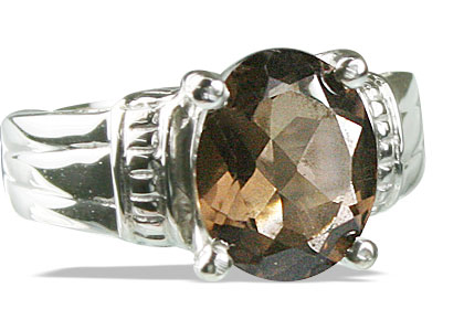 SKU 14154 - a Smoky Quartz rings Jewelry Design image