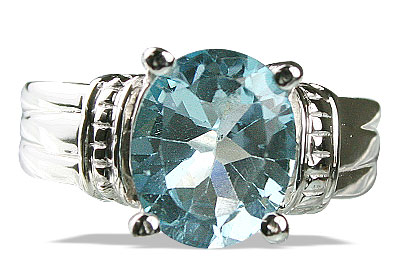 SKU 14156 - a Blue topaz rings Jewelry Design image