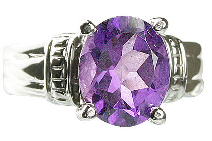 SKU 14158 - a Amethyst rings Jewelry Design image