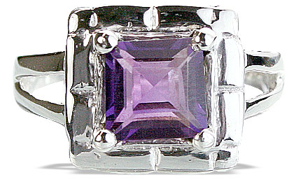 SKU 14169 - a Amethyst rings Jewelry Design image
