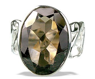SKU 14175 - a Smoky Quartz rings Jewelry Design image