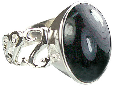 SKU 14180 - a Onyx rings Jewelry Design image