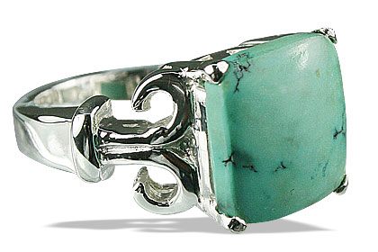SKU 14185 - a Turquoise rings Jewelry Design image