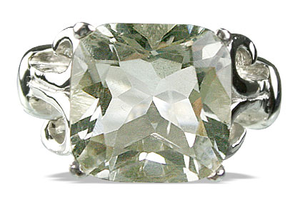SKU 14186 - a Green Amethyst rings Jewelry Design image