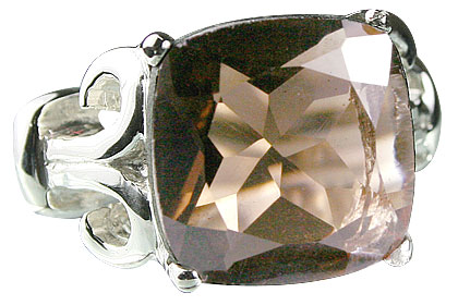 SKU 14188 - a Smoky Quartz rings Jewelry Design image