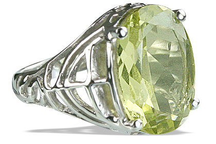 SKU 14209 - a Lemon quartz rings Jewelry Design image