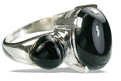 SKU 14220 - a Onyx rings Jewelry Design image