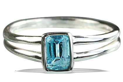 SKU 14235 - a Blue topaz rings Jewelry Design image