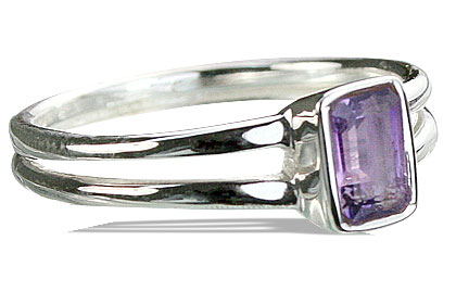 SKU 14236 - a Amethyst rings Jewelry Design image