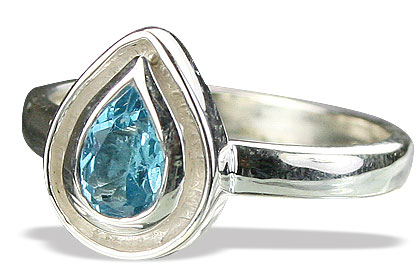 SKU 14243 - a Blue topaz rings Jewelry Design image