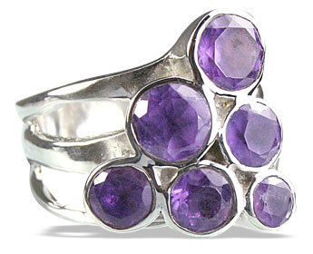 SKU 14247 - a Amethyst rings Jewelry Design image